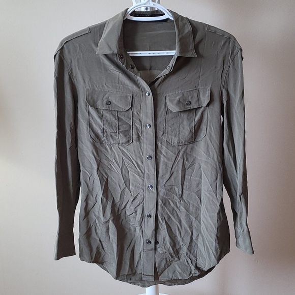 Allsaints army green shirt - Picture 1 of 4